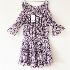 NWT Misa Darla Off The Shoulder Floral Mini Dress